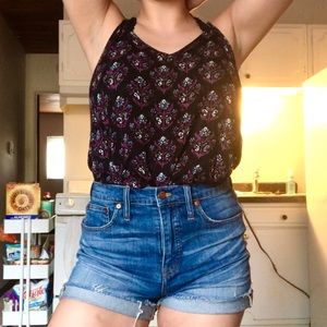 Black Patterned Tank